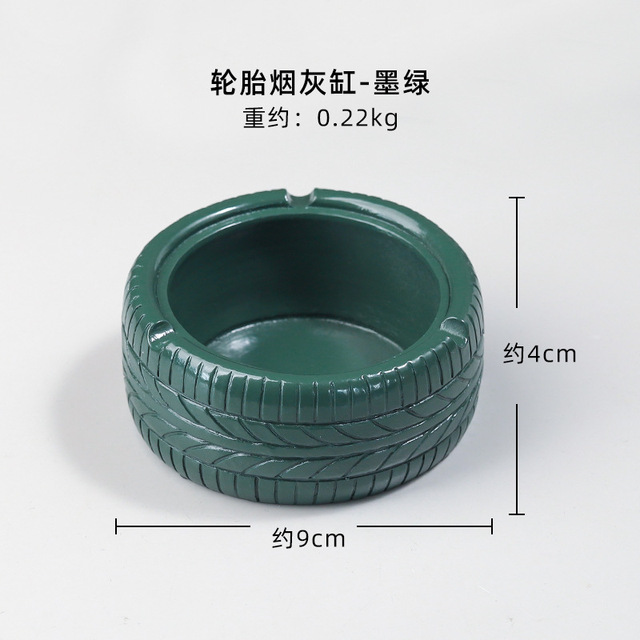 Tire Shape Ashtray For Home Smoking Weed Accessories Desk Cigarettes Tobacco Office Car Creative Ashtrays Gift  Cigar Ash Tray