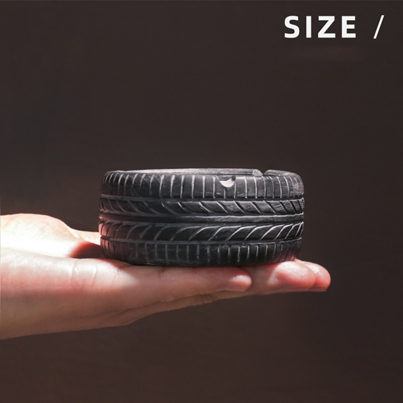 Tire Shape Ashtray For Home Smoking Weed Accessories Desk Cigarettes Tobacco Office Car Creative Ashtrays Gift  Cigar Ash Tray