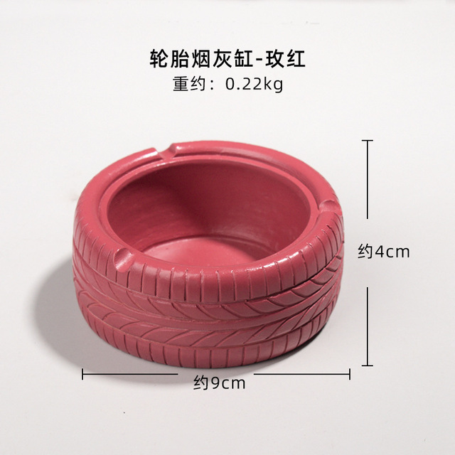 Tire Shape Ashtray For Home Smoking Weed Accessories Desk Cigarettes Tobacco Office Car Creative Ashtrays Gift  Cigar Ash Tray