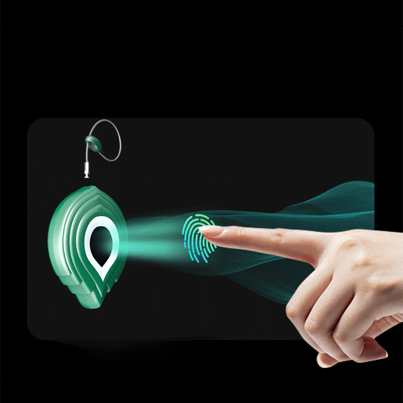 Fingerprint Padlock Intelligent Heart Small Lock Head Fingerprint Cabinet Lock Dormitory Anti-theft Bag Keyless Lock