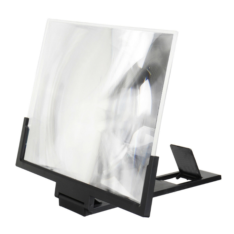 Mik 14 Inch 3D High Definition Folding Video Screen Amplifier Phone Magnifier Smart Cellphone Stand Holder Bracket