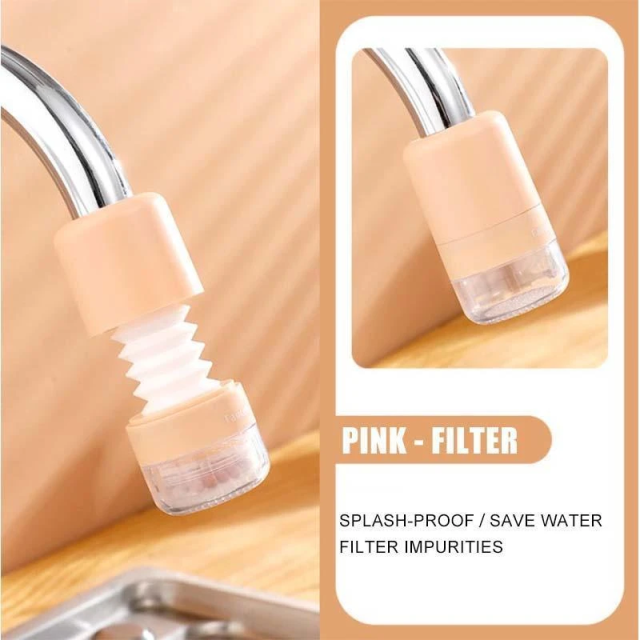 Rotatable Filter Pressurized Shower Water Saving Shower Spray Nozzle Kitchen Tap Water Saving Bathroom Shower Head Filter