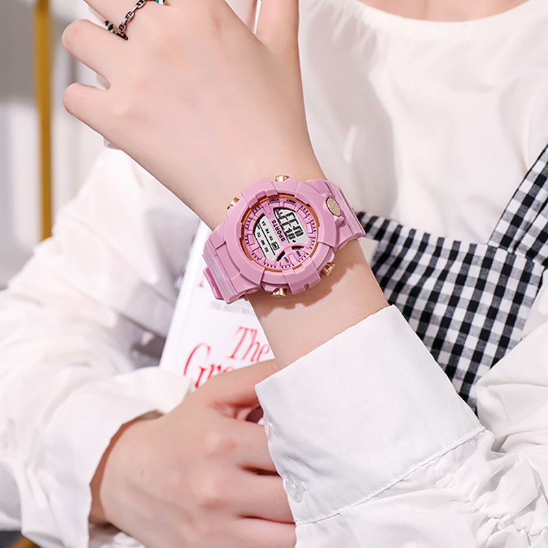 Fashion Electronic Watches Women Men Digital Sports for Kids Student Waterproof Watch