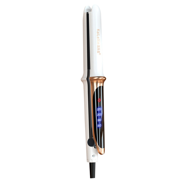 Dual Use Hair Straightener Roller Four-Gear Temperature Control Heat Curler Hair Flat Ceramic Heating Plate Salon Styling Tool