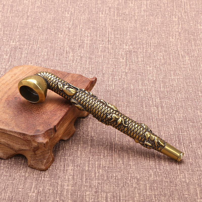 Kitchen Dining room appliances Classical Eight Immortals Copper Pipes Portable Creative Smoking Pipe Herb Tobacco Pipe Grinder Smoke Mouthpiece Cigarette Man