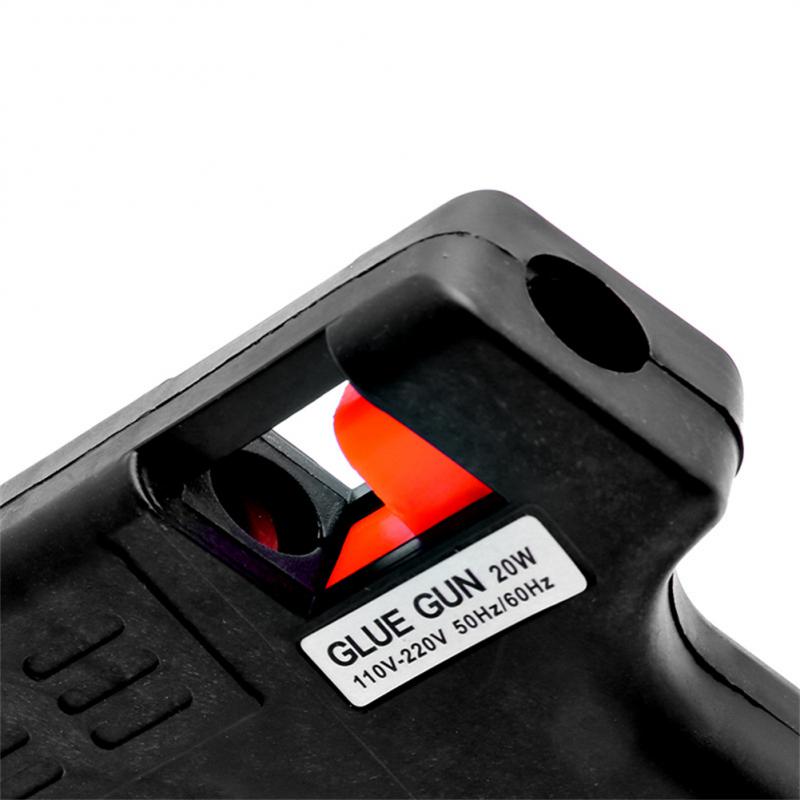 20W Hot Glue Gun Mini Industrial Hot silicone gun High Temp Heater Melt Repair Tool For 7mm Sticks DIY Craft Repair Tool