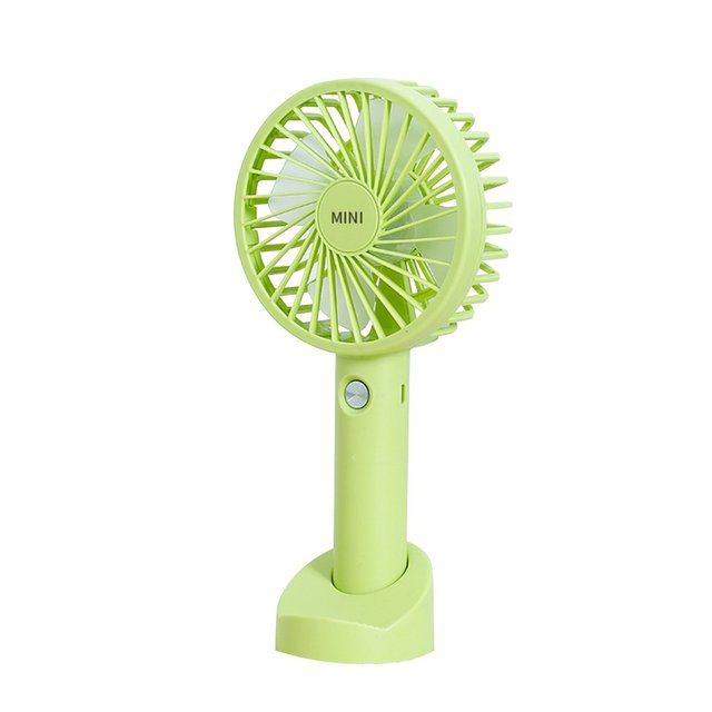 New Portable USB Rechargeable Fan Mini Handheld Air Cooling Fan Desktop Ventilation Fan With Base For Travel Outdoor Cooler