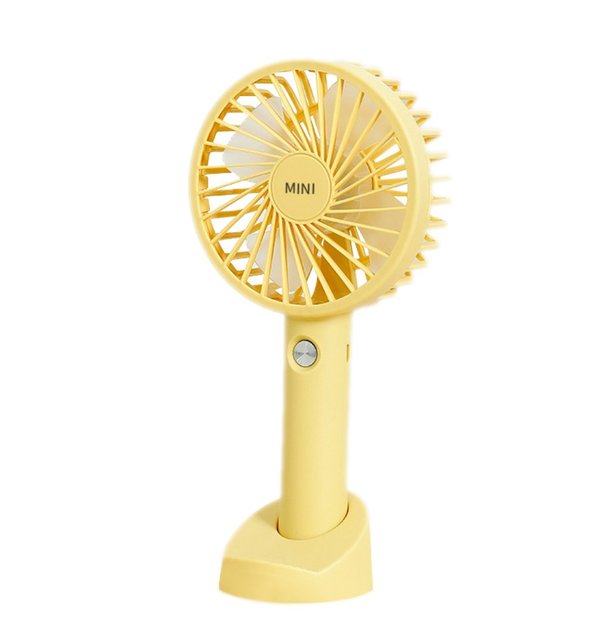 New Portable USB Rechargeable Fan Mini Handheld Air Cooling Fan Desktop Ventilation Fan With Base For Travel Outdoor Cooler