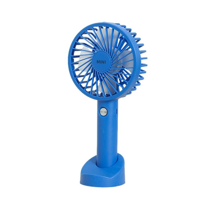 New Portable USB Rechargeable Fan Mini Handheld Air Cooling Fan Desktop Ventilation Fan With Base For Travel Outdoor Cooler