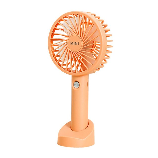 New Portable USB Rechargeable Fan Mini Handheld Air Cooling Fan Desktop Ventilation Fan With Base For Travel Outdoor Cooler