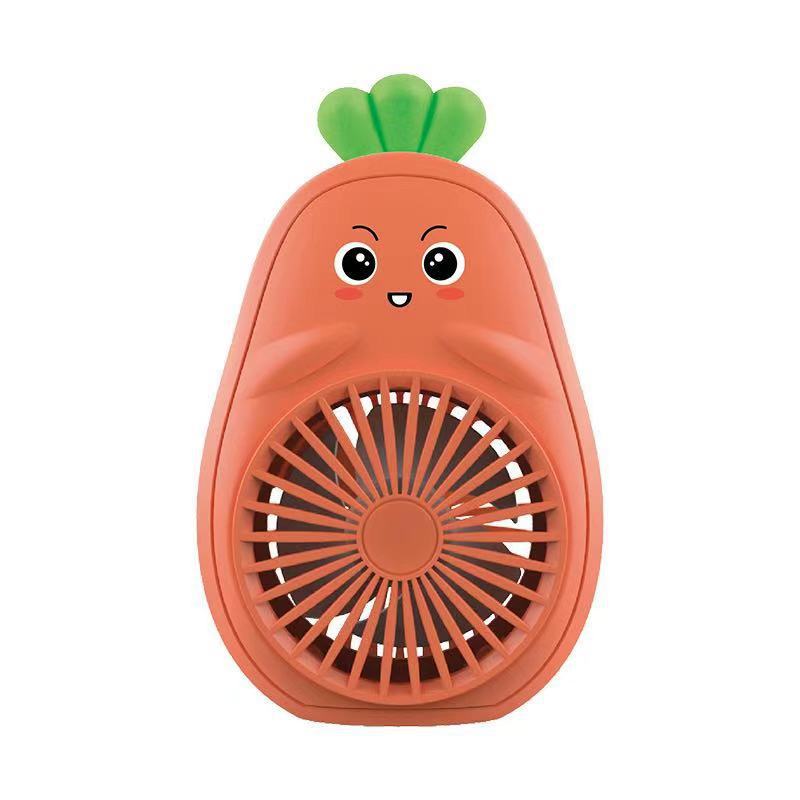 Mini Fan USB Rechargeable Portable Hand Fan Lazy Temporary Travel Shopping Cooling Air Cooler With Key Chain Cartoon Pocket Fan