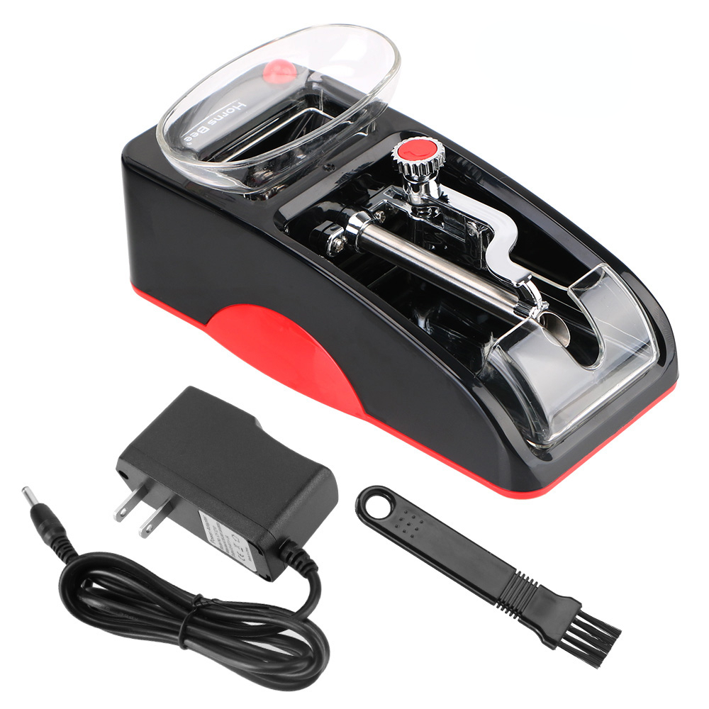 Kitchen Dining room appliances Automatic Cigarette Rolling Machine EU/US Plug Tobacco Filling Stuffing Winding Roller Wrapping Maker Electric DIY Smoking Tool