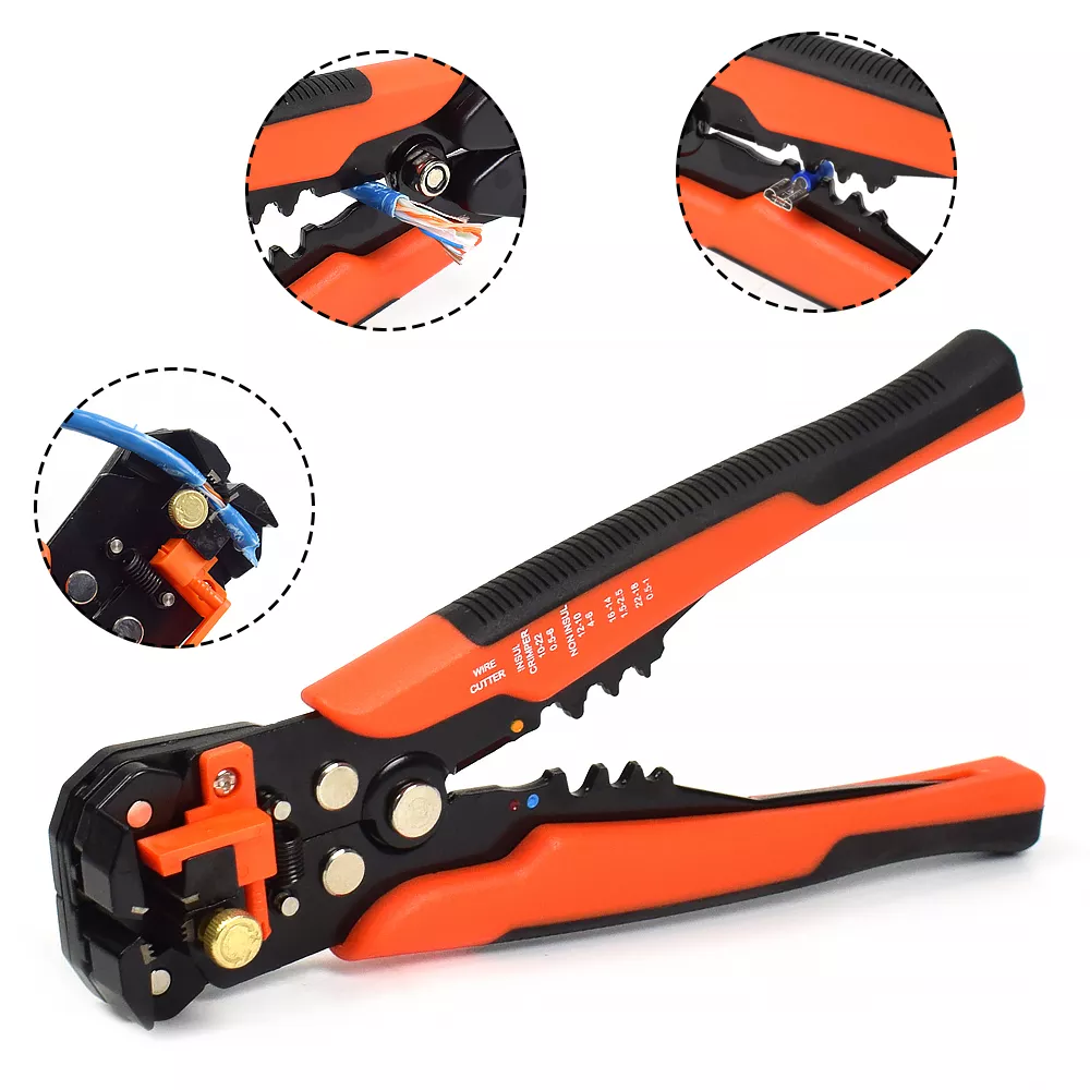 Cable Wire Stripper Cutter Crimper Automatic Multifunctional Crimping Stripping Plier Tools Electric Hand Tool