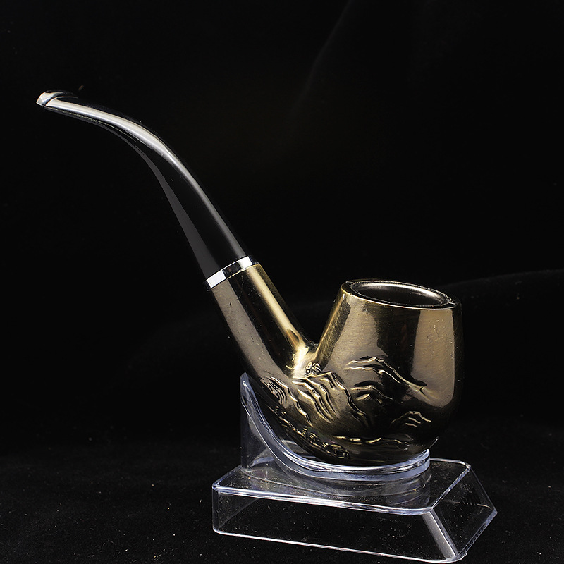Kitchen Dining room appliances Mountains Sailboat Pattern Resin Smoking Pipe Detachable Herb Pipes Tobacco Holder Mouthpiece Smoking Accessories Gadgets Utiles