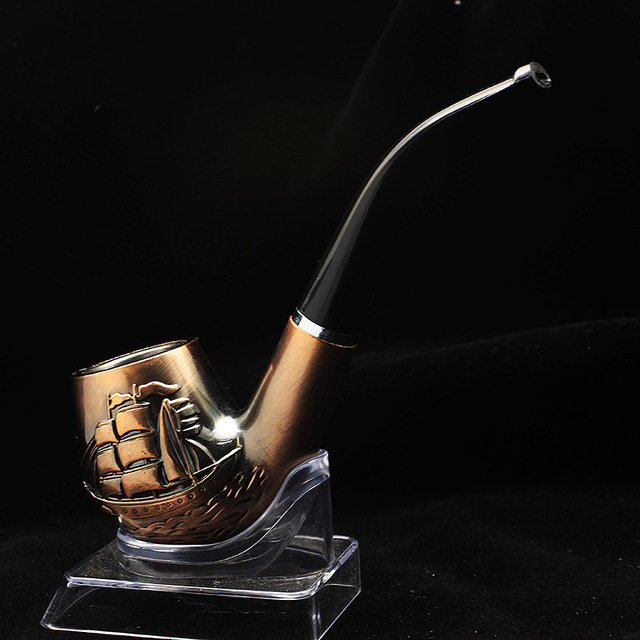 Kitchen Dining room appliances Mountains Sailboat Pattern Resin Smoking Pipe Detachable Herb Pipes Tobacco Holder Mouthpiece Smoking Accessories Gadgets Utiles