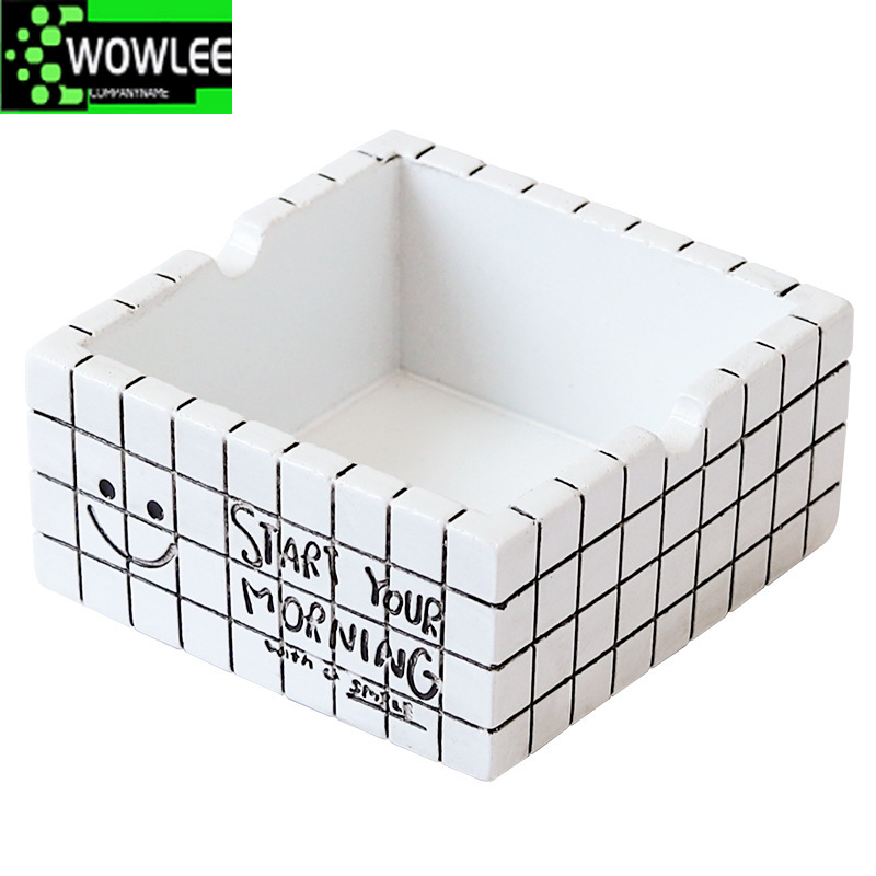 Creative Ashtray Home Personality Office Living Room Bedroom  Tobacco Square  Holder Portable Gadgets Weed Tray Set