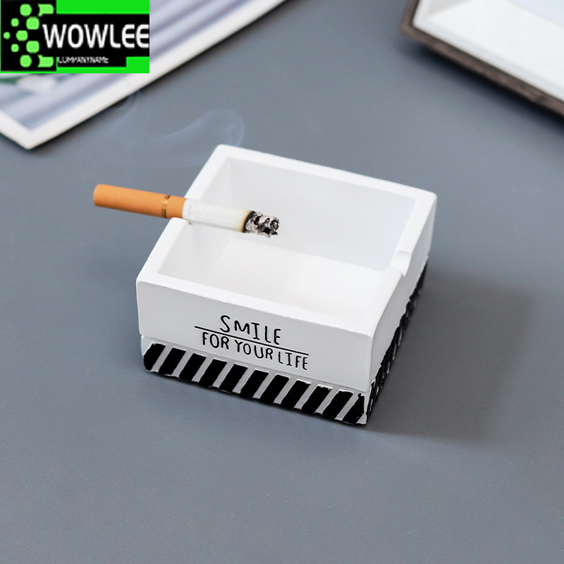 Creative Ashtray Home Personality Office Living Room Bedroom  Tobacco Square  Holder Portable Gadgets Weed Tray Set