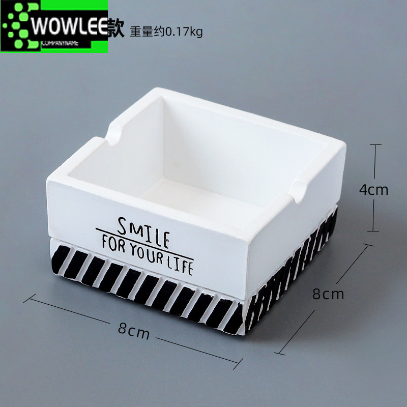 Creative Ashtray Home Personality Office Living Room Bedroom  Tobacco Square  Holder Portable Gadgets Weed Tray Set