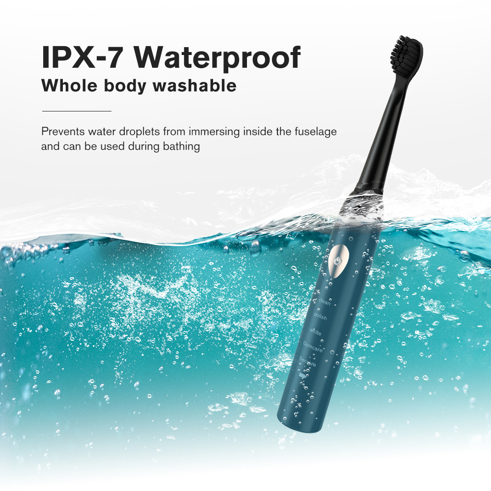 USB Rechargeable Sonic Electric Toothbrush 41000 Time/Min Ultrasonic Electronic Whitening Teeth Brush 5 Mode with Travel Box