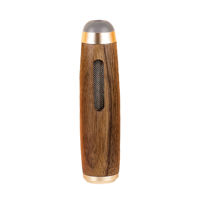 Mini Hand Ashtray Car Anti Soot-flying Cigarette Cover Walnut Wood Cigarette Holder Ash Organizer for  Cigarettes