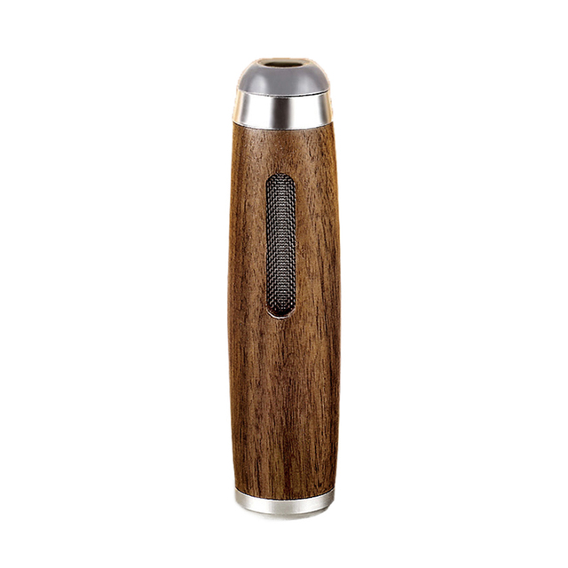 Mini Hand Ashtray Car Anti Soot-flying Cigarette Cover Walnut Wood Cigarette Holder Ash Organizer for  Cigarettes