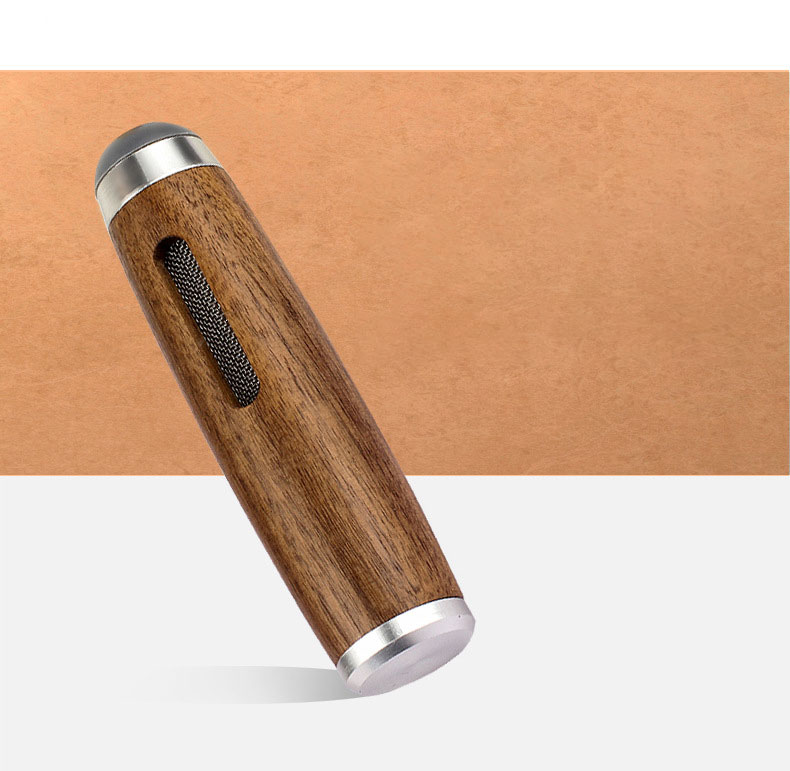 Mini Hand Ashtray Car Anti Soot-flying Cigarette Cover Walnut Wood Cigarette Holder Ash Organizer for  Cigarettes