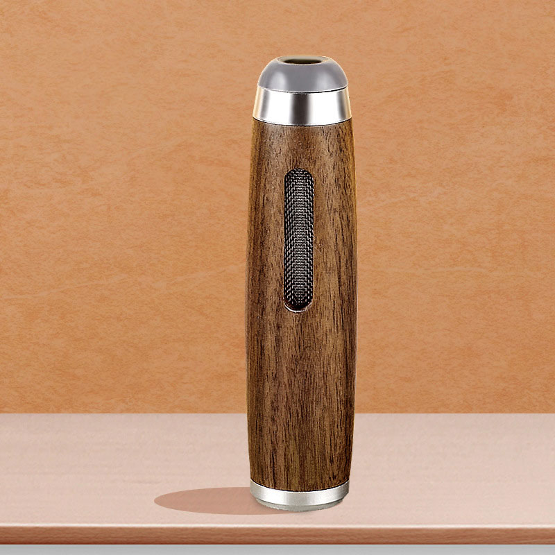 Mini Hand Ashtray Car Anti Soot-flying Cigarette Cover Walnut Wood Cigarette Holder Ash Organizer for  Cigarettes