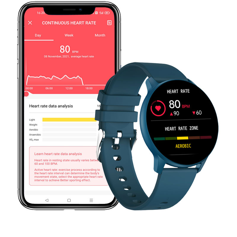 Silicone Sport  Children Smart Watch For Girls Boys Students Fitness Watch Heart Rate Monitor