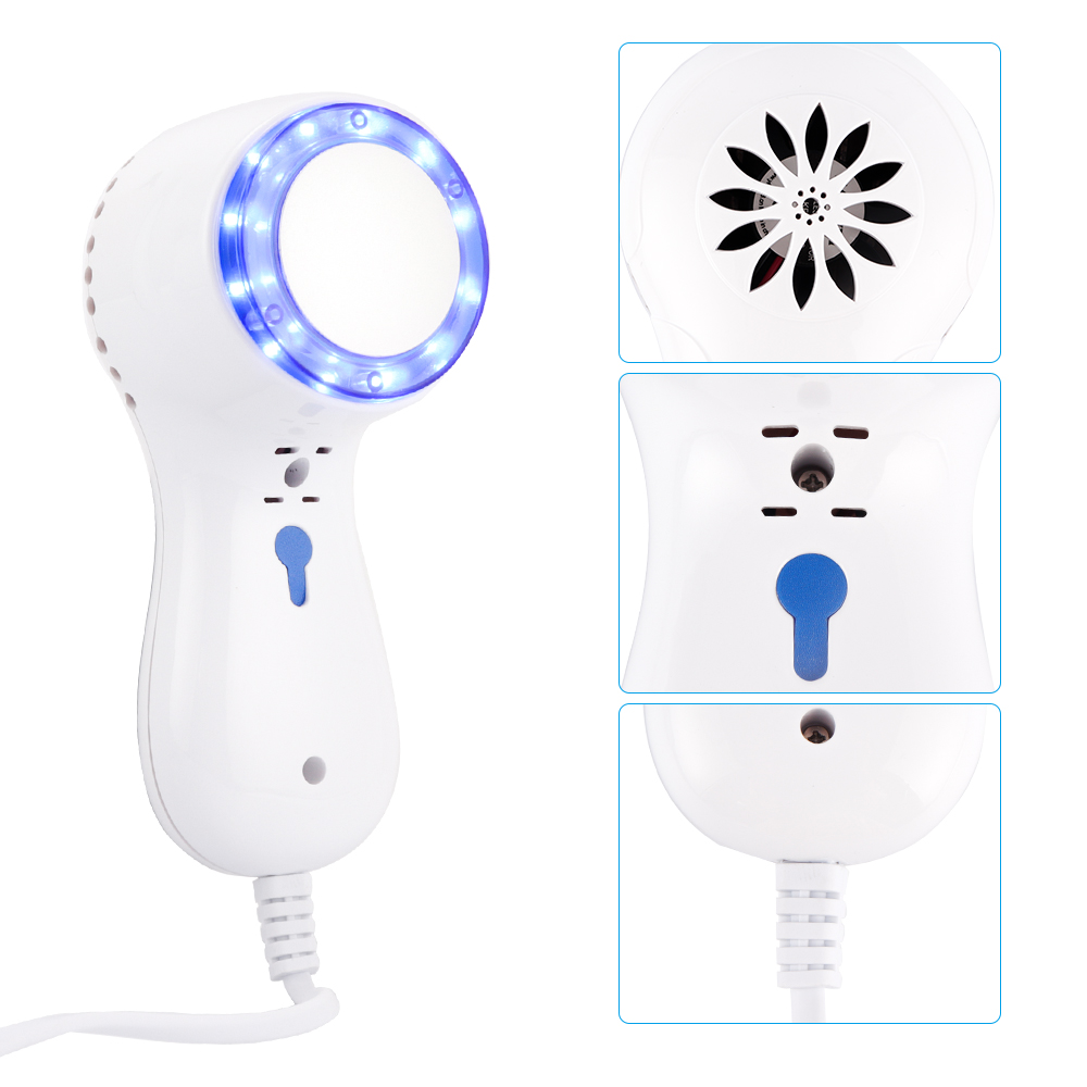 Blue Light Cold Hammer Face Cryotherapy Ice Healing Beauty Machine Wrinkle Removal Skin Tightening Device Shrink Pores Anti Acne