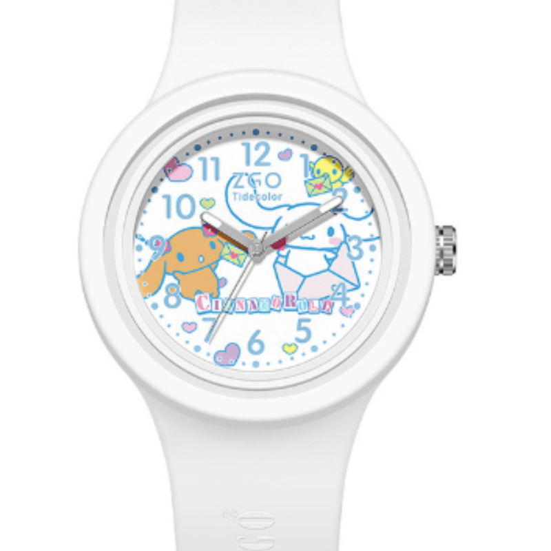 HelloKitty Silicone Women Watches Simple Sport Luminous Quartz Wristwatches Children Clock