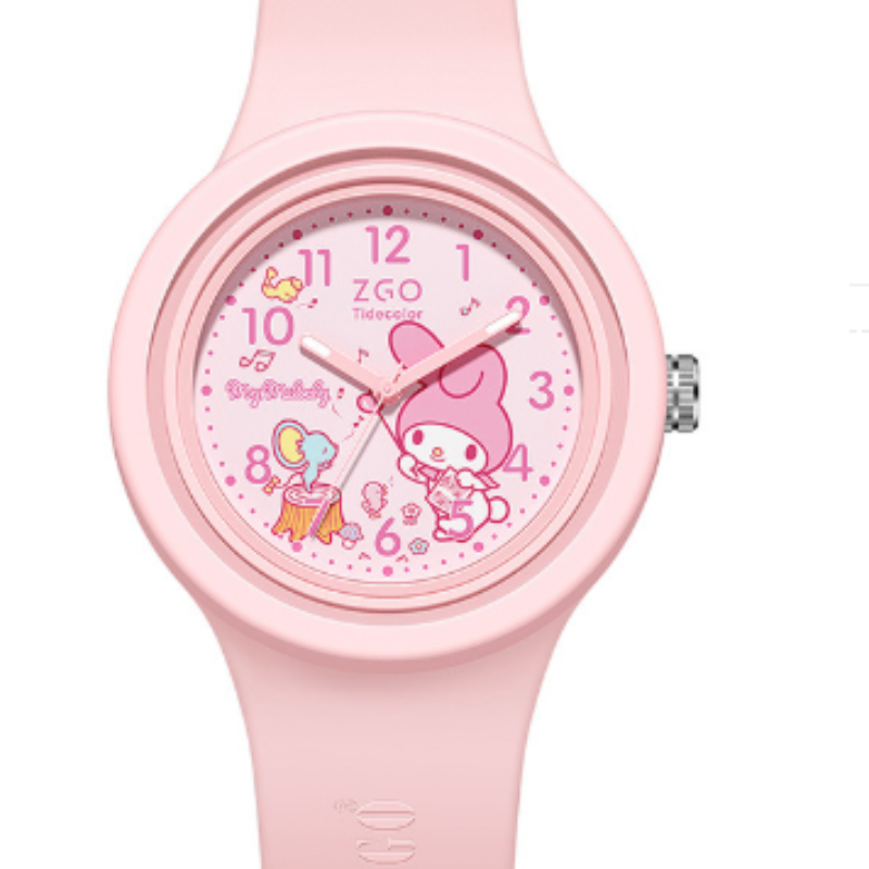HelloKitty Silicone Women Watches Simple Sport Luminous Quartz Wristwatches Children Clock
