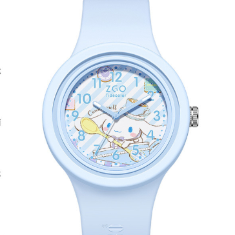 HelloKitty Silicone Women Watches Simple Sport Luminous Quartz Wristwatches Children Clock