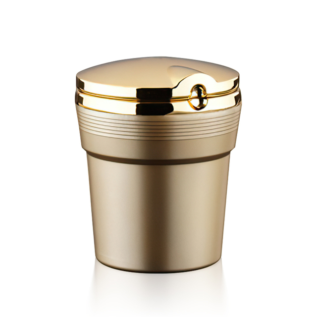 Universal Car Ashtray With Led Lights With Cover Creative Personality Covered Car Inside The Car multi-function Car Supplies New