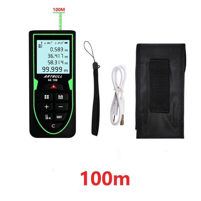 Green Laser Distance Meter metro trena Laser Tape measure ruler Roulette tool Infrared Rangefinder