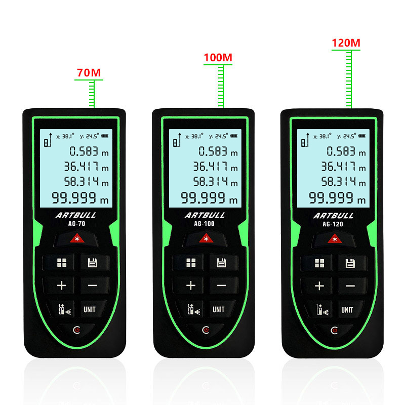 Green Laser Distance Meter metro trena Laser Tape measure ruler Roulette tool Infrared Rangefinder