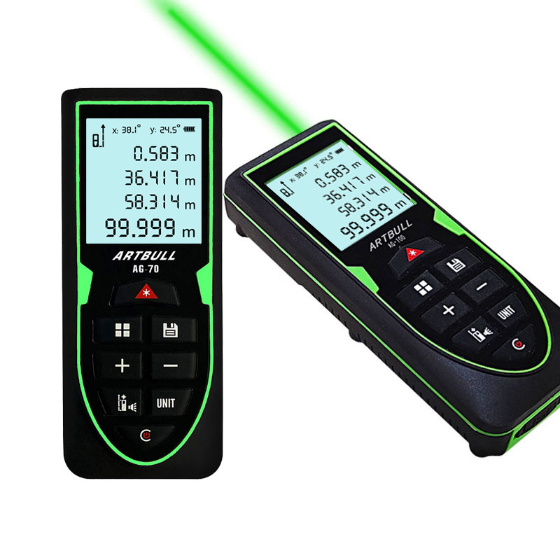 Green Laser Distance Meter metro trena Laser Tape measure ruler Roulette tool Infrared Rangefinder