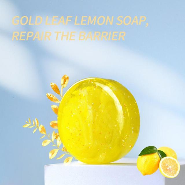 1pc Facial Cleansing Handmade Soap Tea Tree Seaweed Lemon Rose Four-color Deep Cleansing Soap Moisturizing Moisturizing TSLM1