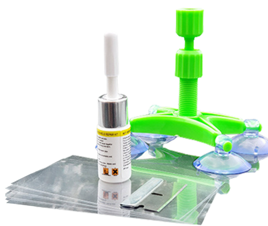Car Cracked Glass Repair Kit Windshield Corrector Repair Liquid With 5 Curing Strips Auto Window Windscreen Scratch DIY Tools