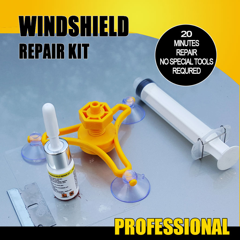 Car Windshield Repair Kit For Chip Crack Window Screen Polishing DIY Glass Repair Tool Auto Maintenance Sets Car-Styling