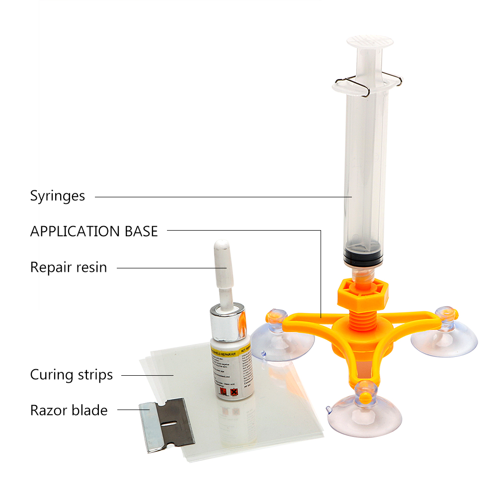 Car Windshield Repair Kit For Chip Crack Window Screen Polishing DIY Glass Repair Tool Auto Maintenance Sets Car-Styling