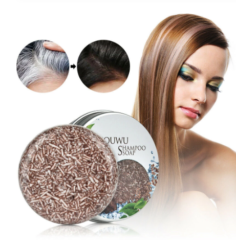 Grey Reverse Shampoo Bar Polygonum Multiflorum Essence Hair Darkening Shampoo Anti White Hair Soap