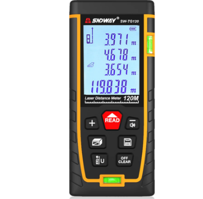 Laser Distance Meter Double Bubble Digital Measuring Device Tools Electronic Tape Laser Rangefinder Laser Range Finder