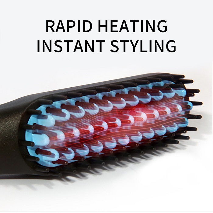 Professional Beard Hair Straightener Brush Anti-scald Beard Styling Smooth Comb Quick Heating Auto Styling Tools For Men Women