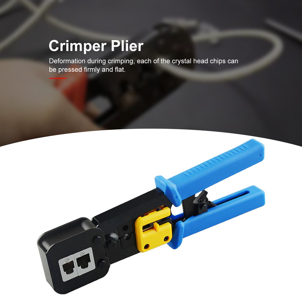 Hand Network Tool Plier 6P/8P RJ45 Crimper Cable Stripper Pressing Clamp Pliers Tongs Clip Clipper Multifunction Kit