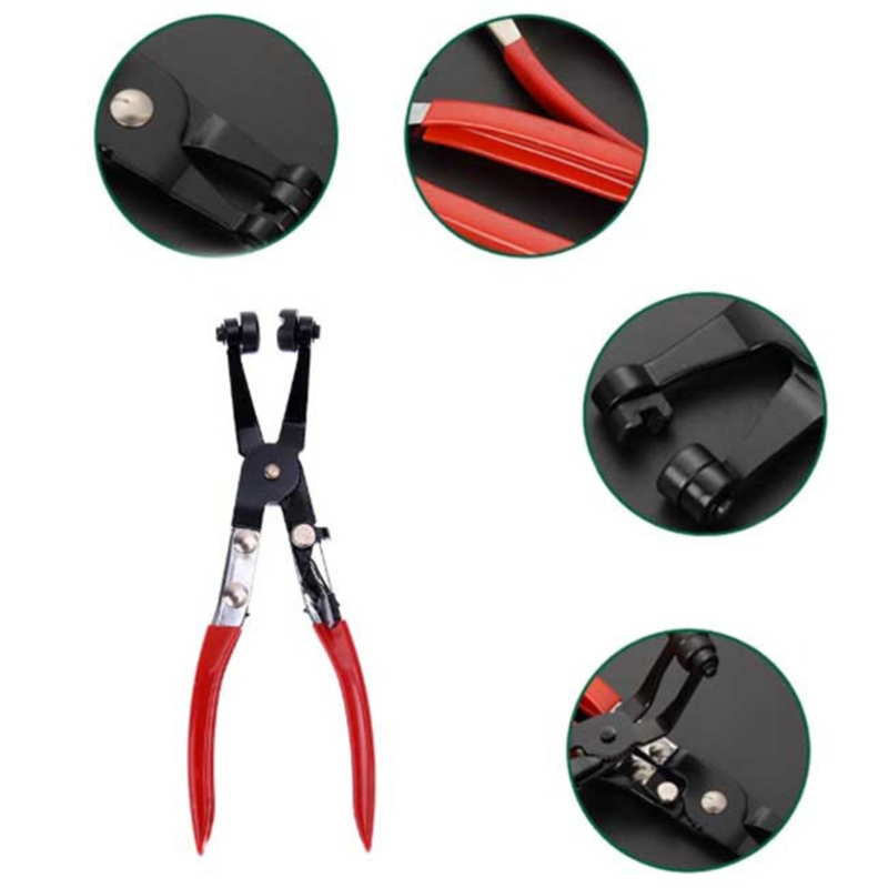 210mm Multitool Angled Hose Clamp Clip Pliers-For Fuel&Coolant Pipe Spring Clips Crimping Pliers Wire Cutters Pliers Accessories
