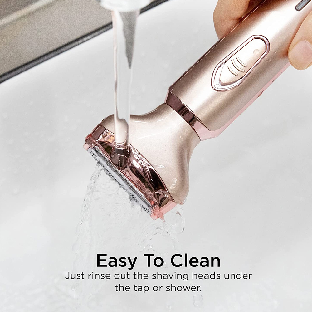 Professional 2 in 1 Women Epilator Electric Razor Hair Removal Painless Face Shaver Bikini Pubic Hair Trimmer Home Use Machine