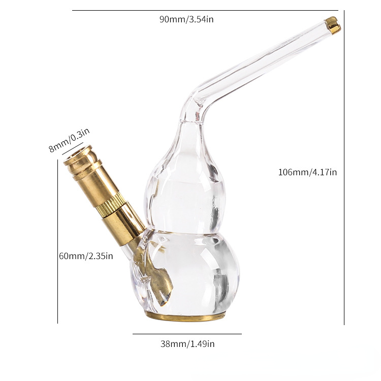 Kitchen Dining room appliances Dual Cigarette Tobacco Smoking Pipe Water Filter Pipe Mini Shisha Hookah Water Pipe Water Bottle Filter Smoking Tobacco Pipe