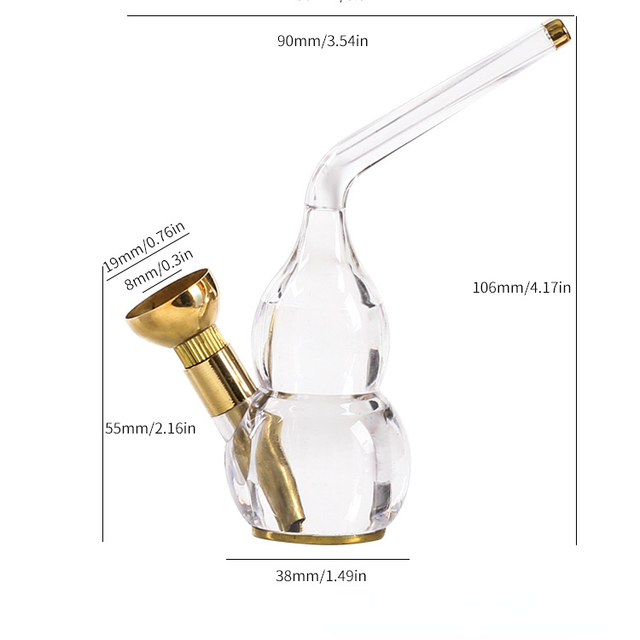 Kitchen Dining room appliances Dual Cigarette Tobacco Smoking Pipe Water Filter Pipe Mini Shisha Hookah Water Pipe Water Bottle Filter Smoking Tobacco Pipe