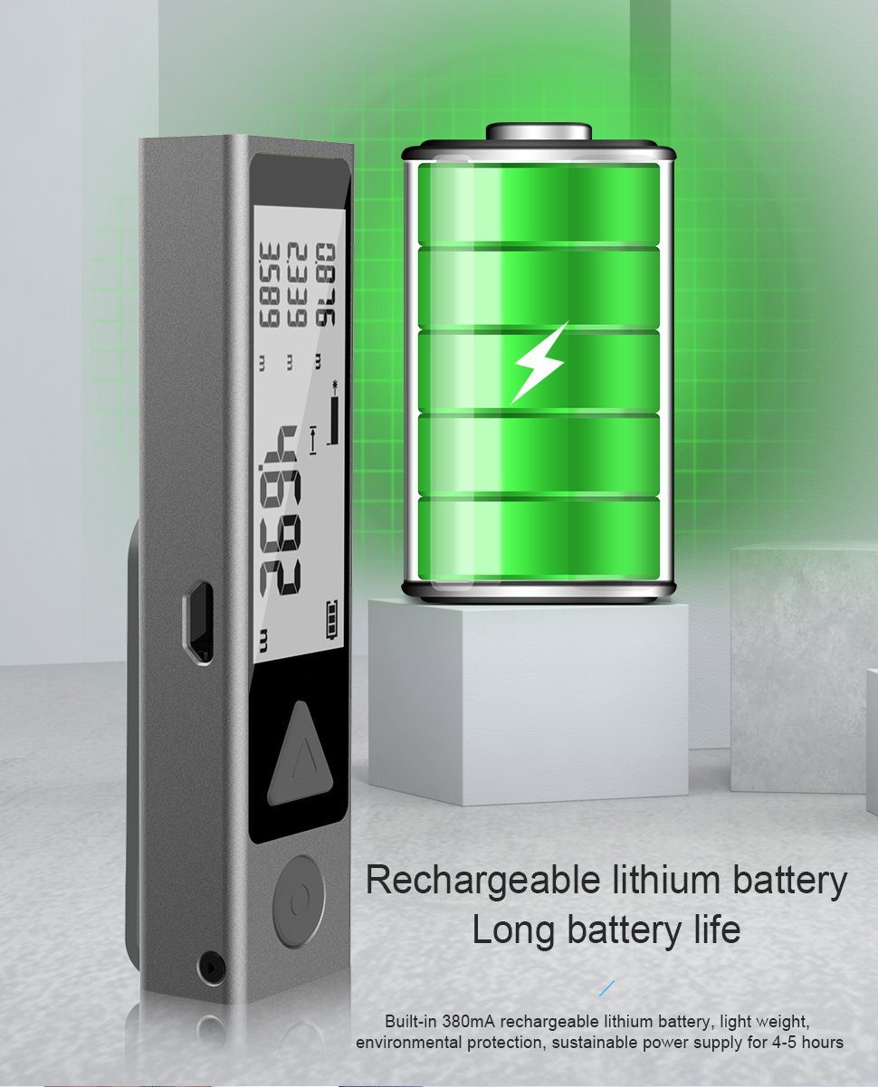 MiNi Bluetooth Laser Distance Meter Laser Measuring Tape Handheld Metre Laser