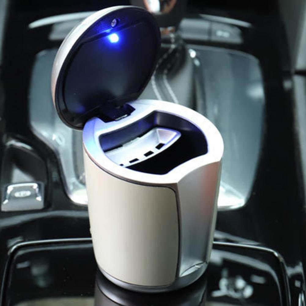 Creative Car Smoking Ashtray  Flame Retardant with LED Light  cigar ashtray